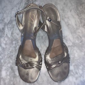 Gunmetal grey high heels